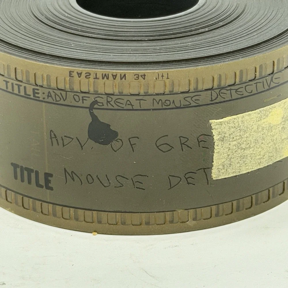 THE GREAT MOUSE DETECTIVE ~ 35MM TRAILER DO FILME WALT DISNEY / SHERLOCK HOLMES